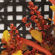 Harvest Bounty Berries & Leaves Wreath - 24"