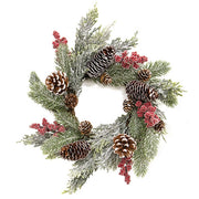 Frosted Woodland Celebration Candle Ring - 4.5"