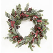 Frosted Woodland Celebration Wreath - 24"