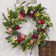 Breezy Summer Blooms Wreath - 24"