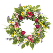 Breezy Summer Blooms Wreath - 24"