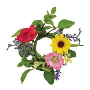 Breezy Summer Blooms Candle Ring - 1.5"