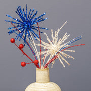 Firework Blooms & Berries Pick - 12"
