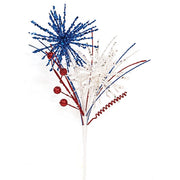 Firework Blooms & Berries Pick - 12"
