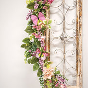 Blushing Butterfly Garden Garland - 4 Ft.