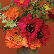 Sunset Poppy & Blooms Spray - 20 In