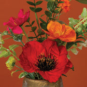 Sunset Poppy & Blooms - PIck - 14 In