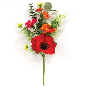 Sunset Poppy & Blooms - PIck - 14 In