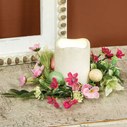 New Growth Blooms & Eggs Candle Ring - 3-1/2 In