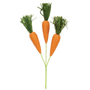 Grassy Carrot Trio Pick - 12-3/4 In