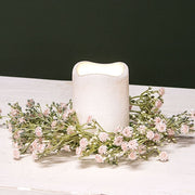 Blushing Blessed Clover Candle Ring - 3-1/2 In