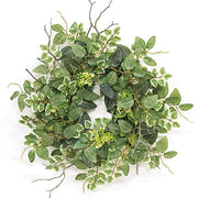 Mixed Ivy & Vine Candle Ring - 6"