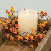 Bittersweet Berry Candle Ring - 3.5"