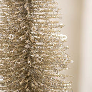Silver Sparkle Bottle Brush Tree - 12"