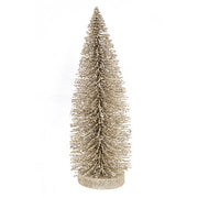 Silver Sparkle Bottle Brush Tree - 12"