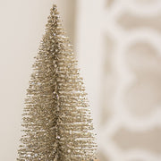 Silver Sparkle Bottle Brush Tree - 10"