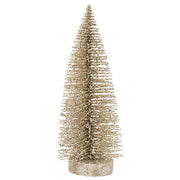 Silver Sparkle Bottle Brush Tree - 10"
