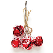 Snowy Red Mini Jingle Bell Pick - 5"