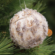 Winter Woods Round Ball Ornament - 3.25"