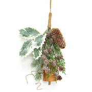 Icy Cheer Holly & Pine Bell Door Hanger