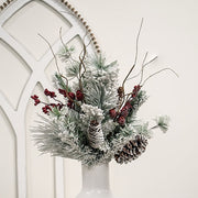 Frosty Pines & Berries Bush - 23"