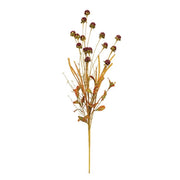 Fall Grass & Thistle Spray - 26" - Burgundy