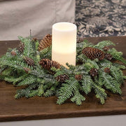 Glittering Millwood Pine Wreath - 16"