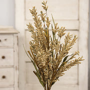 Fall Grass & Heather Bush - 24" - Cream
