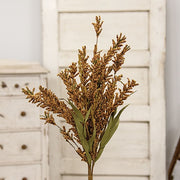Fall Grass & Heather Bush - 24" - Mustard
