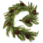 Woodland Mixed Pine Garland with Pinecones - 6ft