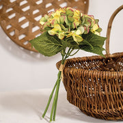 Green & Pink Hydrangea Bouquet - 11.5"