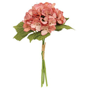 Rose Pink Hydrangea Bouquet - 11.5"