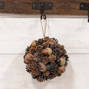 Frosted Deer Run Hanging Ball - 7"