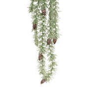 Cascading Icy Pine Spray with Cones - 44"