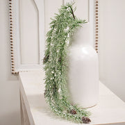 Cascading Icy Pine Spray with Cones - 44"