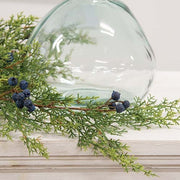 Blue Berry & Cedar Hanging Bush - 27"