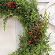 Red Berry & Cedar Wreath - 20"