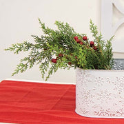 Red Berry & Cedar Bush - 17"