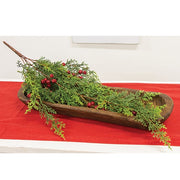 Red Berry & Cedar Hanging Bush - 27"