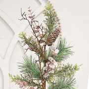Icy Woodland Pine & Eucalyptus Spray - 28"