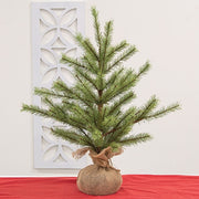 Bristle Country Pine Tree in Burlap Base - 24"
