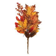 Fall Maple Leaf Pinecone & Berry Pick - 20"
