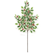 Mini Holly Leaves & Berries Spray - 28"