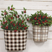 Merry Little Holly & Berries Half Sphere - 10"