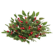 Merry Little Holly & Berries Half Sphere - 10"