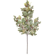 Snowy Fittonia - Pine & Berries Spray - 28"