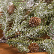 Snowy Fittonia - Pine & Berries Pick - 15"