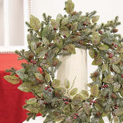 Snowy Fittonia - Pine & Berries Wreath - 20"