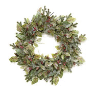 Snowy Fittonia - Pine & Berries Wreath - 20"