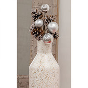 Snow Sprinkled Pine & Baubles Pick - 12.5"